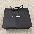 CHANEL EMPTY BLACK GIFT BOX 11.76”L x 7.25”Wx 4.75 ”H WITH ribbon flower & bag