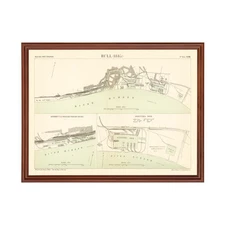 Old Map of Hull 1885 - Vintage England Art Wall Decor Print