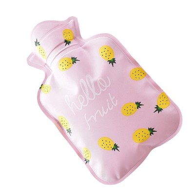 Mini Dickwasserinjektion Wärmflasche Cartoon PVC Wärmflasche (kleine Ananas)