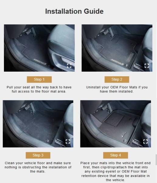 3D MAXpider KAGU Floor Liner Mats BLACK 2 Rows for FERRARI ROMA 2021 - 2024