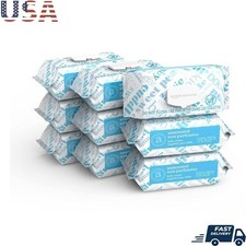 Unscented Baby Wipes 810 Count Sensitive Skin Natural Aloe Vitamin E 90 Packs US