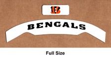 NOS Full Size Cincinnati Bengals Schutt F7 Helmet Bumper Decals - 20 mil-3M 2