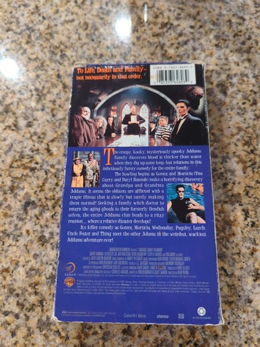 Adams Family Reunion VHS - hard to find - Daryl Hannah Tim Curry - Picture 2 of 2