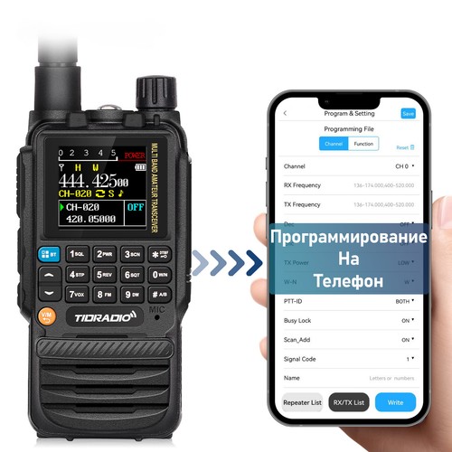 Long Range Walkie Talkie Air Band Tow Way Radio Telefon APP Programowanie bezprzewodowe - Zdjęcie 7 z 22