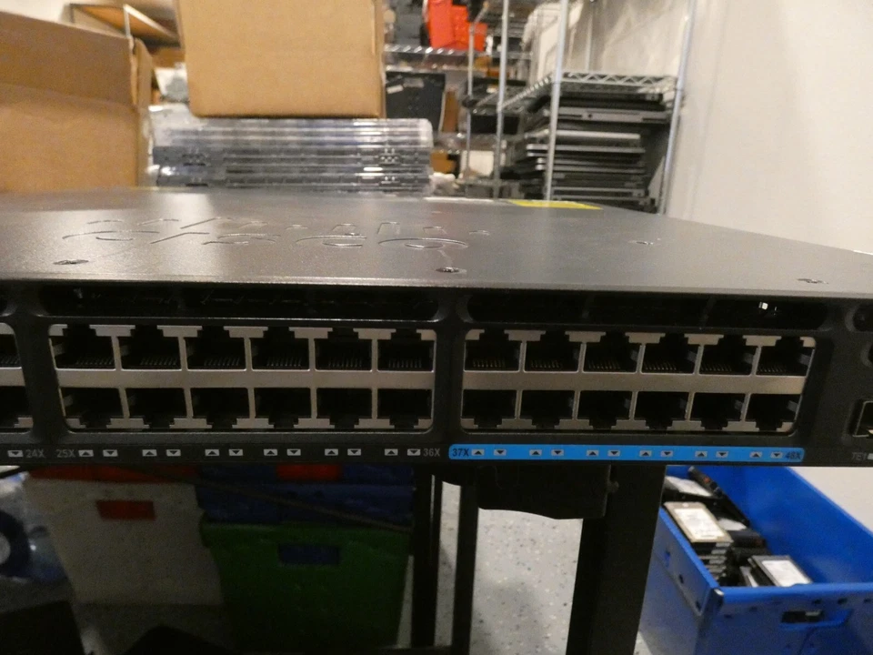 Cisco WS-C3650-12X48UQ-L 48 Port Switch Catalyst 3650 48 UPOE 4X10G w/2 PSU - Image 3 of 4