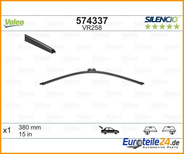 Wischblatt Silencio Rear Valeo 574337 Hinten FüR Bmw X5 Volvo-image