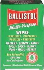 Ballistol Multi-Purpose Wipes (10 Pack) Oil Cleaning MADE in USA BLL120106