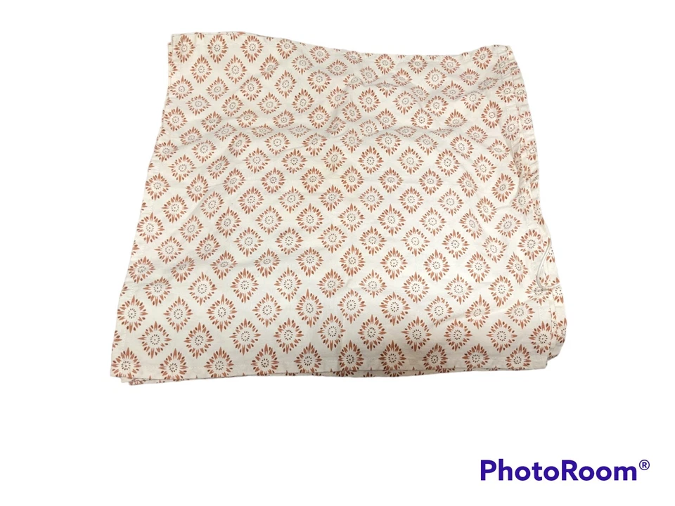 Juego de 4 servilletas de cena Calvin Klein Home terracota y crema, 18"x19" Foto 3 de 4