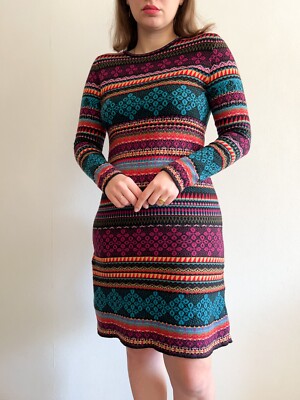 IVKO Women's Knit Dress Wool Cashmere Blend Multicolor Geometric Pattern Size 38 | eBay IVKO Women's Knit Dress Wool Cashmere Blend Multicolor Geometric Pattern Size 38 | eBay