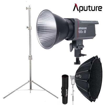 Amaran 100XS LED-Videoleuchte 2700-6500K Studioleuchten + Light Dome 150 + Stand