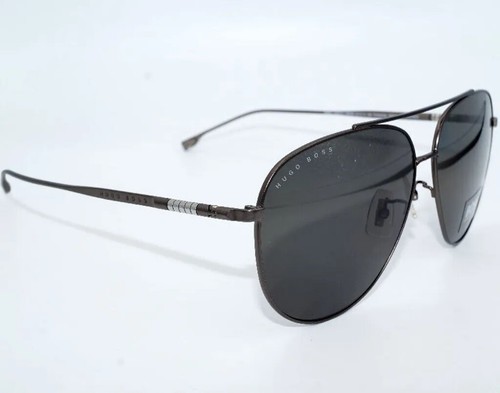 Hugo Boss 1296/F/S R80 MATTE DARK Ruthenium 63/13/145 Herren Sonnenbrillen