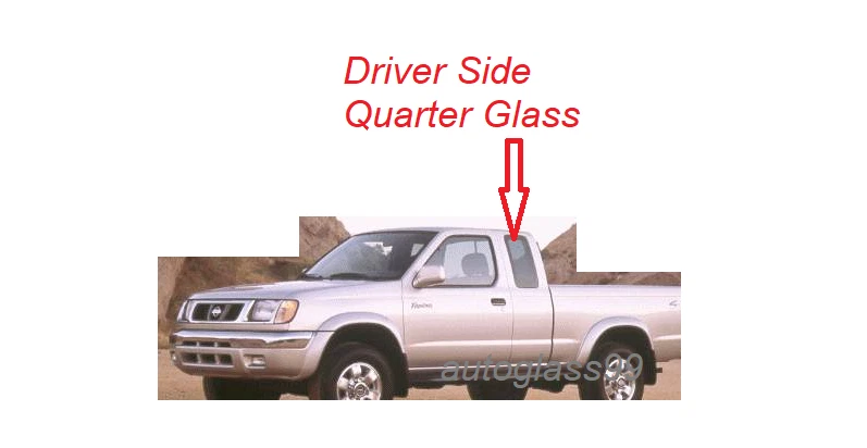 Fits 98-04 Nissan Frontier 2 Door Ext Cab Driver Left Rear Quarter Glass Foto 2 de 3