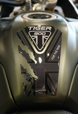 3D Gel Resin Tankpad für Motorrad kompatibel Triumph Tiger 900 GT und Rally