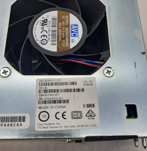 Cisco Catalyst 9400 Series 10 Slot C9410-FAN V01 Cooling Fan Tray - Picture 2 of 4