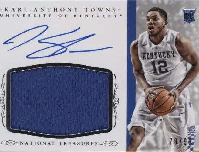 2020-21 Panini National Treasures - Karl-Anthony Towns #TRE-KAT