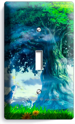 GIANT SEQUOIA TREE OF LIFE ANIME 1 GANG LIGHT SWITCH WALL PLATE BEDROOM HD DECOR