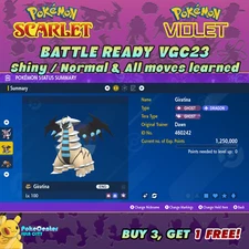 GIRATINA ⚡ POKEMON SCARLET VIOLET ⚡ SHINY/NORMAL ⚡ 6IV BATTLE READY VGC 23 ⚡