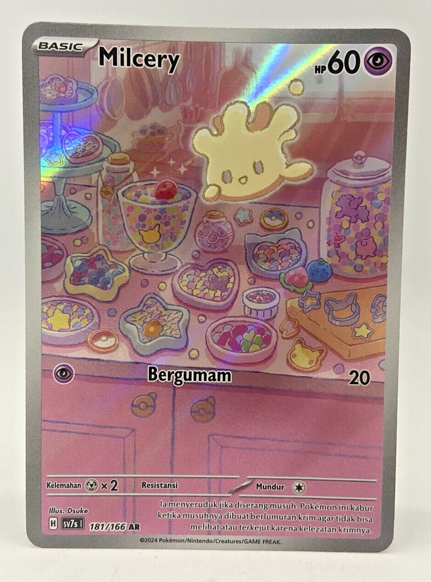 pokemon lillie full art card Milcery AR 110/102 Stellar Miracle OKACHEKE SV7 Just look at the details