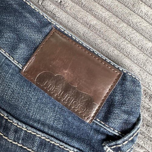 Maurices Jeans Womens 5/6 Short 30x29 Bootcut Dark Wash Blue Ultra Low Rise Fade - Picture 8 of 9