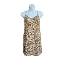 Divided Womens Cheetah Leopard Animal Print Slip Dress 6 Sleeveless Mini Party