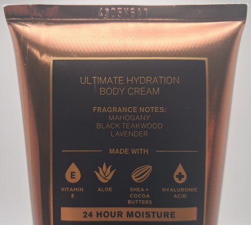 Bath & Body Works Caoba Madera de Teca Hombre Crema Corporal Juego de 3 Piezas NUEVO - Imagen 2 de 2