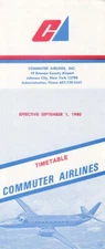 Commuter Airlines timetable 1980/09/01
