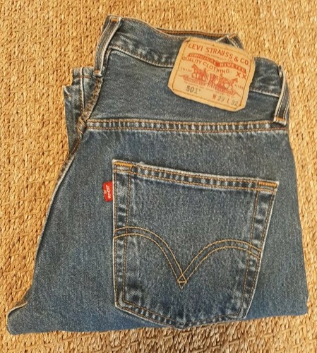 Vintage Levis 501 Denim Blue Jeans 29×32 - Button Fly | eBay