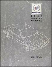 1989 Buick Regal Shop Service Repair Manual Book Engine Drivetrain Electrical
