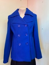 Etam Cobalt Blue Coat Jacket Fully Lined Button Front - Size L Or Xxl - New!