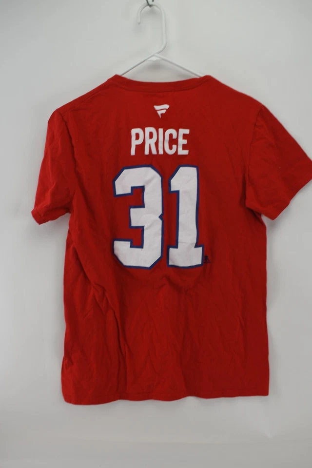 Camiseta Roja Fanatics NHL Montreal Canadiens Talla M Manga Corta Carey Price #31 Foto 2 de 3