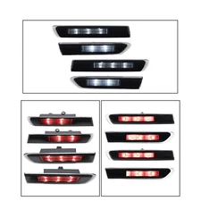 For Acura TL base 2004-2008 4Pcs LED Front Rear Fender Side Marker Lights