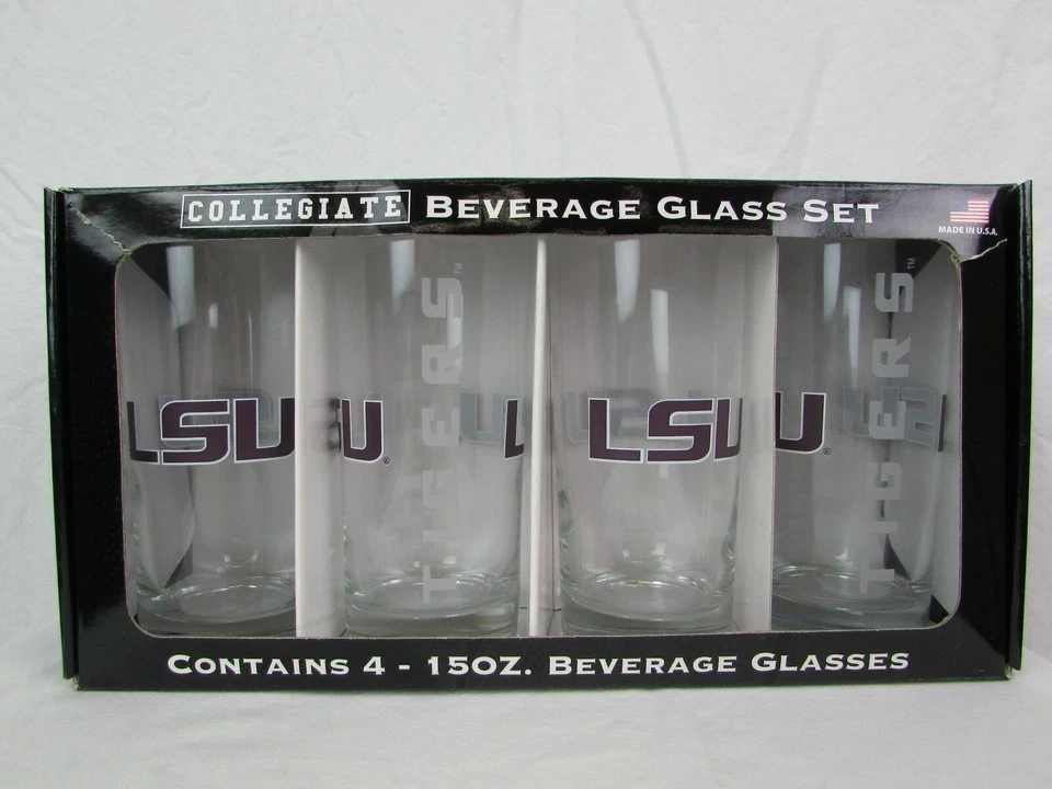 Juegos de vasos de pinta coleccionables de la NCAA LSU y Texas  Foto 4 de 4