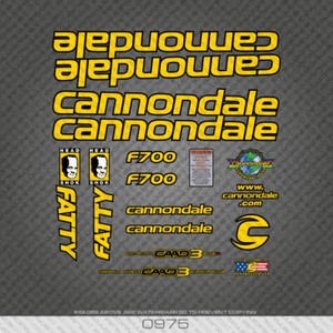 cannondale frame stickers