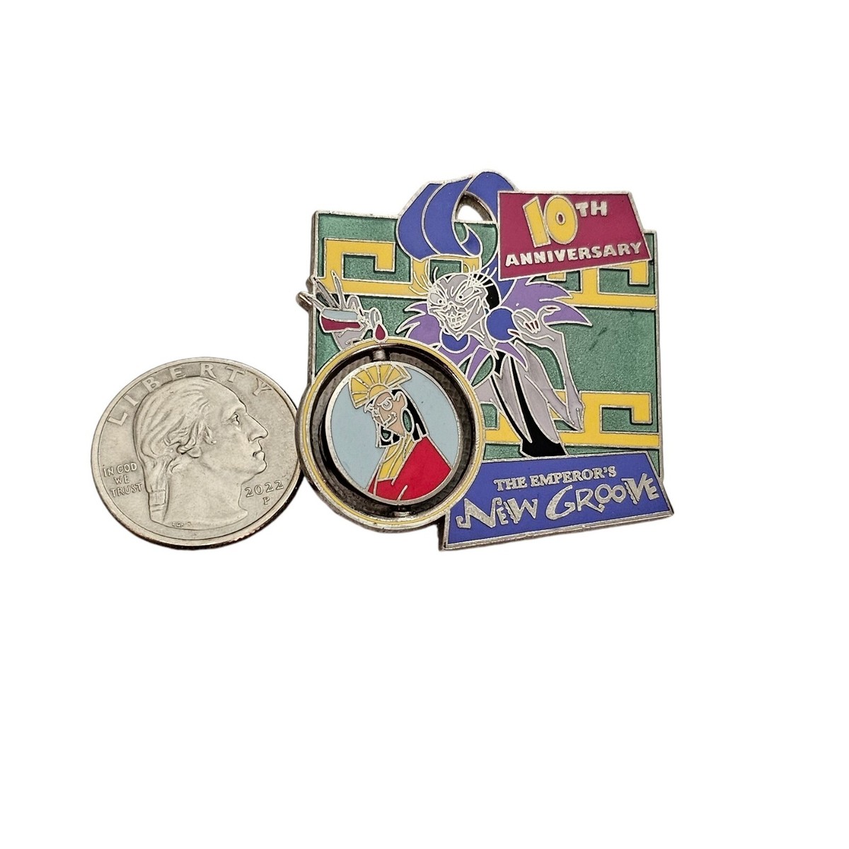【新品】1周年&10th Anniversary PINS COLLECTION 10th Anniversary Disney The Emperor's New Groove Pin, L449