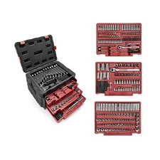 Socket Set, 450-Piece, 1/2, 1/4, 3/8 Drive, Metric and Imperial