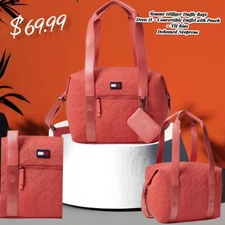 Tommy Hilfiger Duffle Bags Drew II – Convertible Duffel with Pouch – TH Bias