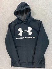 Under Armour Fitted Cold Gear Long Sleeve Hoodie Shirt Men's Small Black