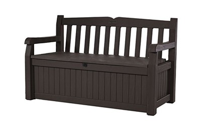 Keter Eden 70 Gallon All Weather Outdoor Patio Storage Garden Bench