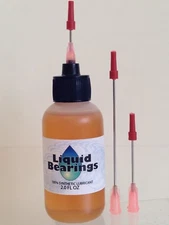 Large 2oz Liquid Bearings w/ XL needle, BEST 100%-synthetic oil for all bicycles