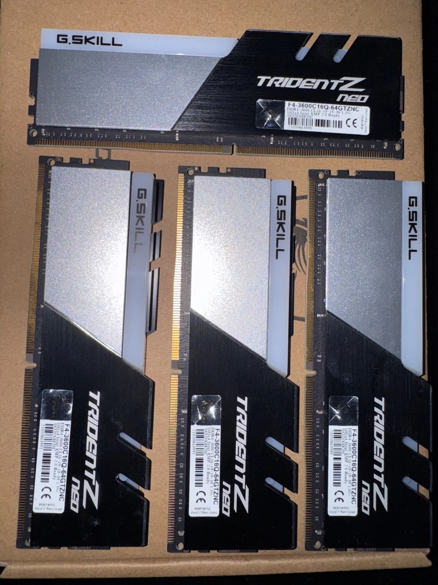 16 GB Capacity per Module DDR4 SDRAM Memory (RAM) 4 Modules for