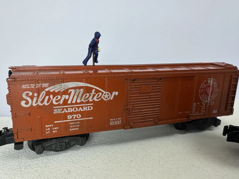 (2) American Flyer calibre S 970 PLATA METEORITO Brakeman Box / 977 Brakeman Caboose Foto 4 de 4