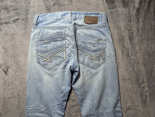 BKE Fulton Bootcut Jeans Men's Size 30R Light Wash - Picture 11 of 13