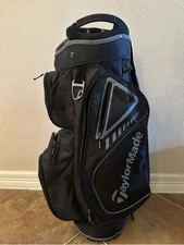 TaylorMade 14-Way Cart Golf Bag Black/Grey Includes Rain Cover