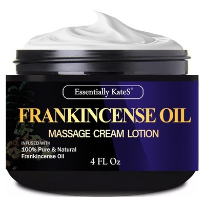 Frankincense Massage Lotion 4 Fl Oz - Infused with Ceramid 1, 3 and 6II - Fig...