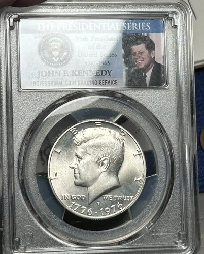 1976 S PCGS  MS66 SILVER KENNEDY HALF DOLLAR BEAUTIFUL LUSTROUS STRIKE!