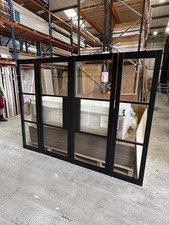 Complete Timber Black Glaze Fully Finished Room Divider Set - See Description