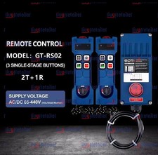 ONE GT-RS02 Industrial Radio Wireless Crane Hoist Remote Control Switch 2T+1R