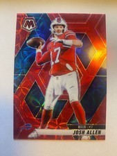 2025 Panini Mosaic Josh Allen Red Scope #150 Prizm Color Match SP Bills