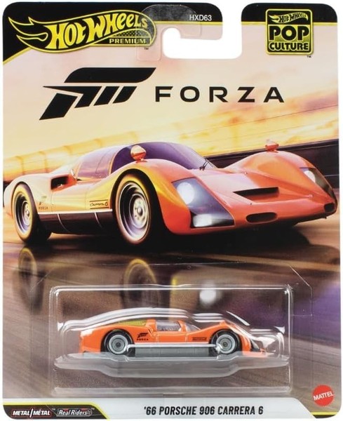 Forza Modell Porsche 906 Carrera 6 Videospiel Hot Wheels 1/64 7Cm JHW97-image