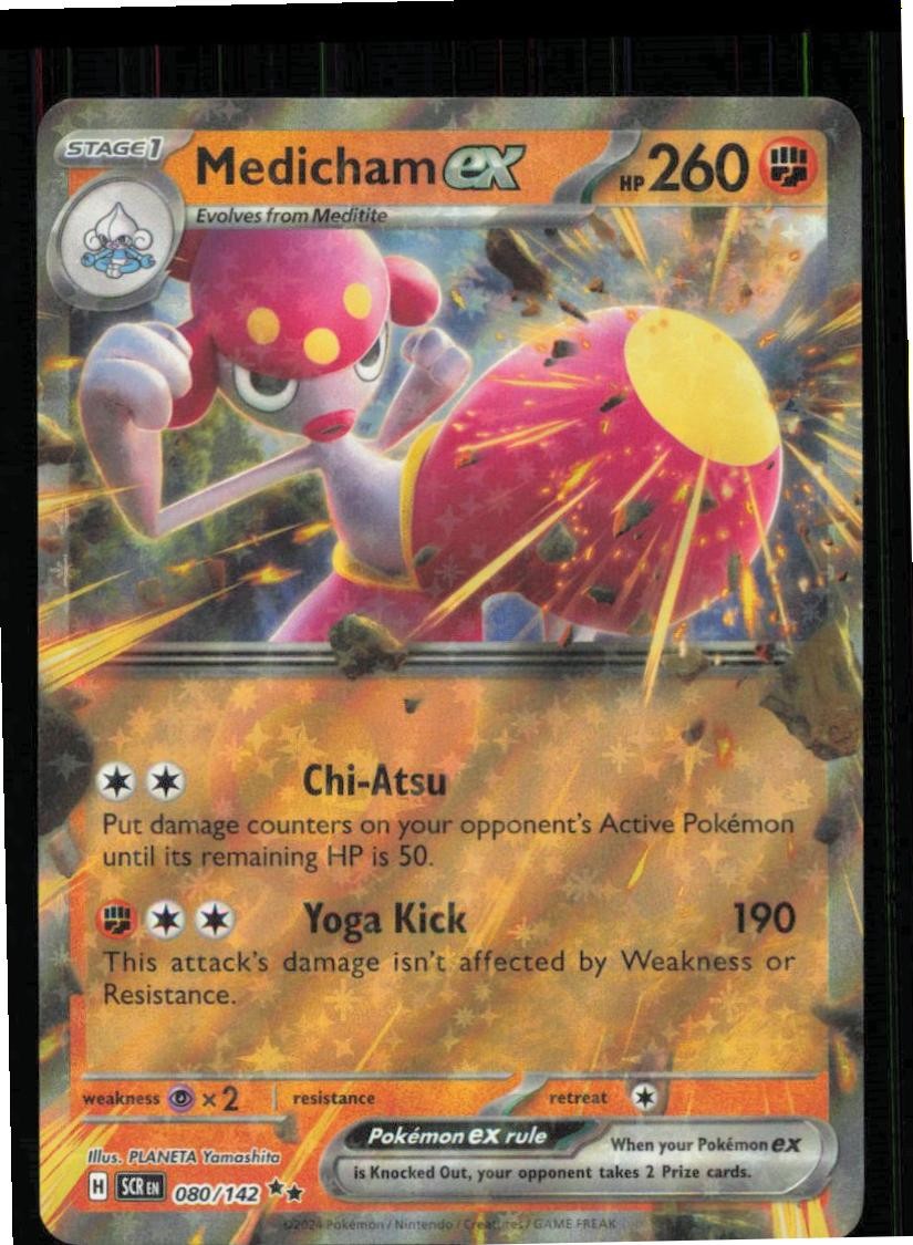 medicham ex pokemon card value Medicham ex 80/142 Double Rare Stellar Crown Pokemon Near Mint